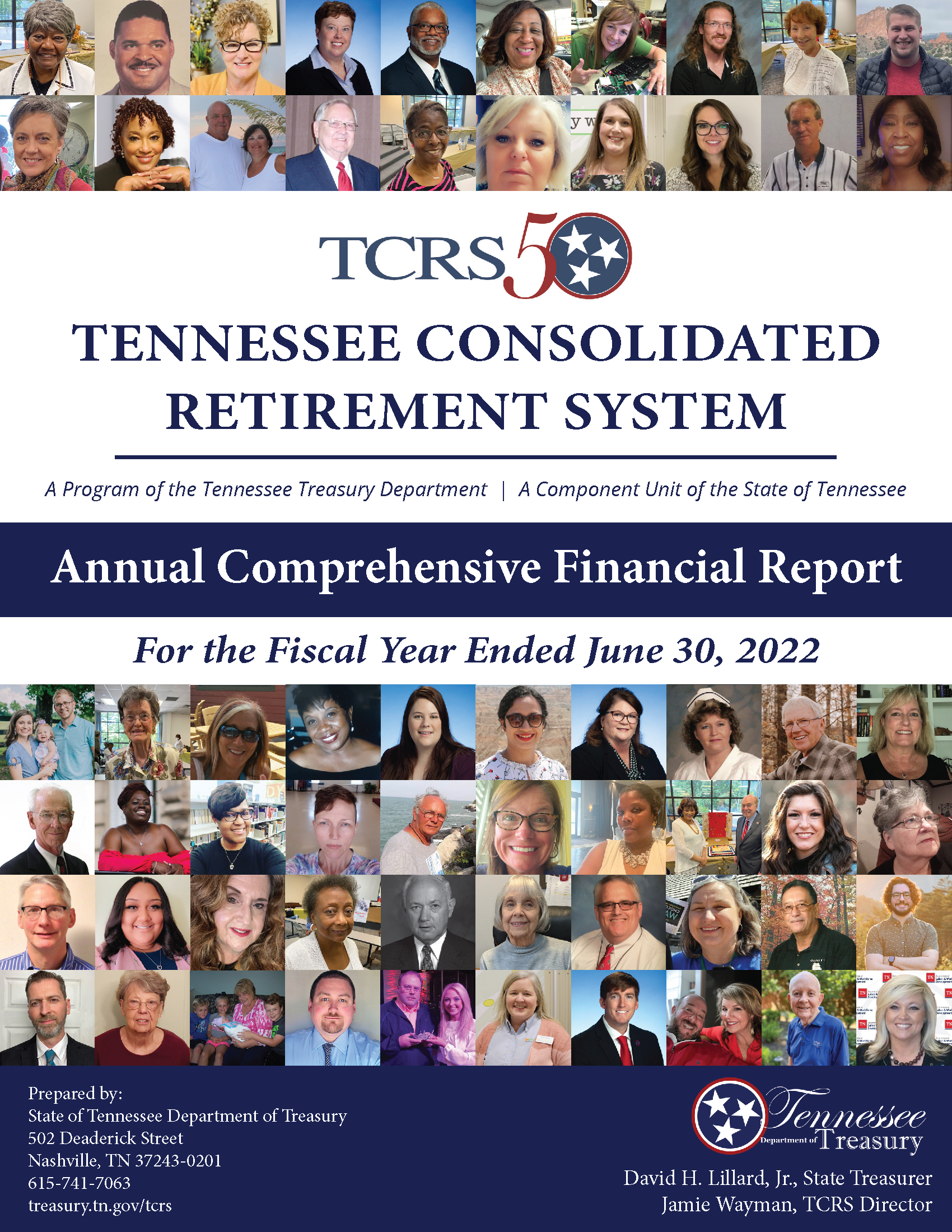 2022 TCRS Annual Comprehensive Financial Report cover